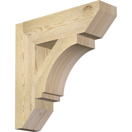 Imperial Slat Rough Sawn Bracket, Douglas Fir, 6W X 24D X 24H